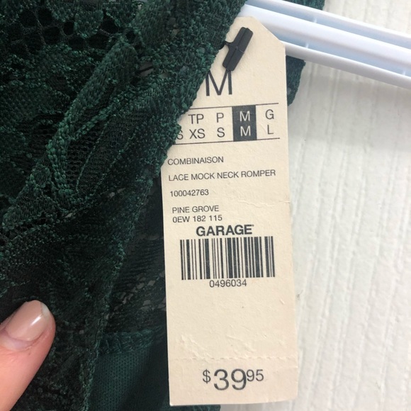 Dark green Garage romper. New with tags - Picture 2 of 2